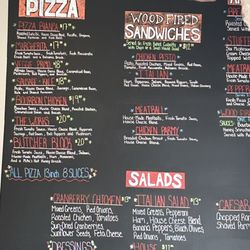 Sauced Wood Fired Pizza - Menu
