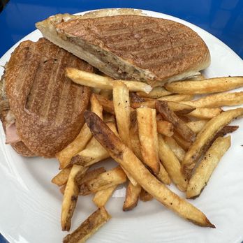Squealing Pig - Cubano sandwich with fries - American Near Me - Provincetown, Massachusetts