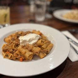 Manjares Tapas and wine - Rigatoni Bolognese