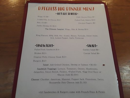 Menu photo 6 Dutchess Sports Bar & BBQ Poughkeepsie, NY