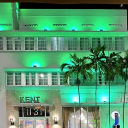 Exterior outside entrance of The Kent Hotel - Miami Beach, Florida Exterior outside entrance of The Kent Hotel - Miami Beach, Florida