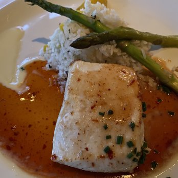 Chart House - Sweet and Spicy Halibut was a bit too sweet for my palate. - Seafood Near Me - Weehawken, New Jersey