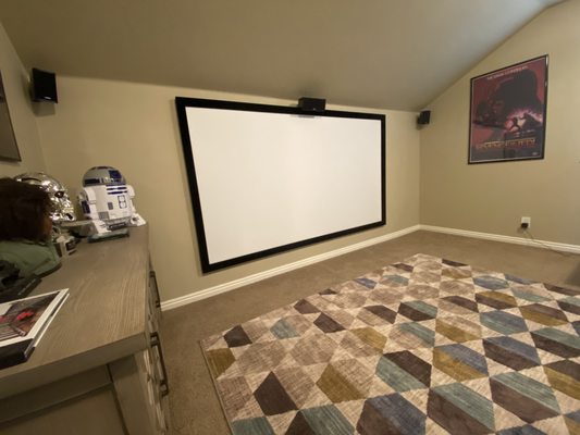 Home Theater & Home Automation - Adding surround sound to your main TV, soundbar mounting, whole home audio, and outdoor audio get your movies and music where you want them. Go all out with the biggest and best picture and sound. We’ll design your dream system with options like projection, full component audio, lighting control, automation, and all the bells and whistles.