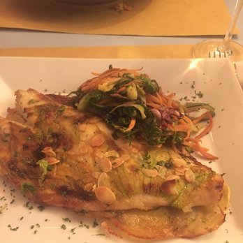 Meridionale - Sea bass with zucchini flower and vegetables - Trattorie Near Me - Rome, RM