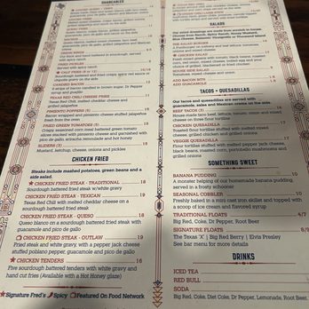 Freds Texas Cafe - Camp Bowie - Menu - Burgers Near Me - Fort Worth, Texas Freds Texas Cafe - Camp Bowie - Menu - Burgers Near Me - Fort Worth, Texas