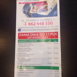 Lebanese Food - Menu