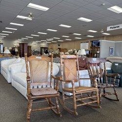 Pass It On Thrift Center - Rocking chairs and armchairs, vintage and also newer styles  Lamps of all styles and sizes