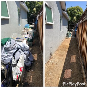 Junk Wizard - Clean out of a side yard in San Jose. - Junk Removal & Hauling Near Me - San Jose, California