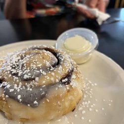 CJ's Diner - Fresh cinnamon roll, just out of the oven.