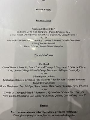 Menu photo 3 La Râpière Bayeux, 14 Menu photo 3 La Râpière Bayeux, 14