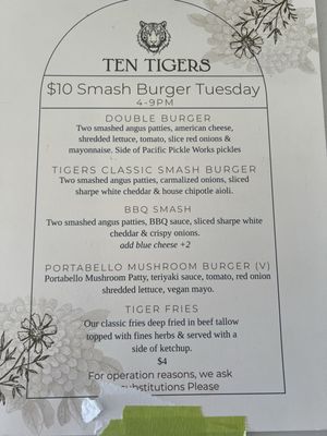 Menu photo 5 Ten Tigers Ventura, CA Menu photo 5 Ten Tigers Ventura, CA