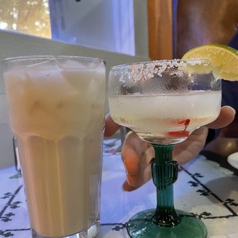 El Bajio - Horchata for dessert! Hubby is stealing my margarita! El Bajio makes the best of both these drinks. I always order both! Indulgence. - Mexican Near Me - Fresno, California El Bajio - Horchata for dessert! Hubby is stealing my margarita! El Bajio makes the best of both these drinks. I always order both! Indulgence. - Mexican Near Me - Fresno, California