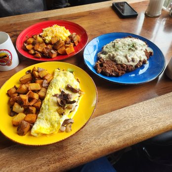 Tastebuds Bistro - Philly cheesecake omelet and country fried steak. The country gravy, red eye gravy and handmade English muffins all delicious. - American Near Me - Lincoln City, Oregon Tastebuds Bistro - Philly cheesecake omelet and country fried steak. The country gravy, red eye gravy and handmade English muffins all delicious. - American Near Me - Lincoln City, Oregon