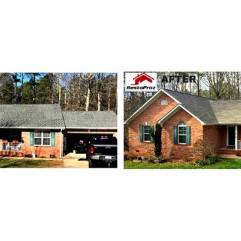 Restoproz South - Check out the transformation. The Homeowner was pleased because we worked with their insurance leaving them only a small deductible to pay. - Roofing Near Me Restoproz South - Check out the transformation. The Homeowner was pleased because we worked with their insurance leaving them only a small deductible to pay. - Roofing Near Me