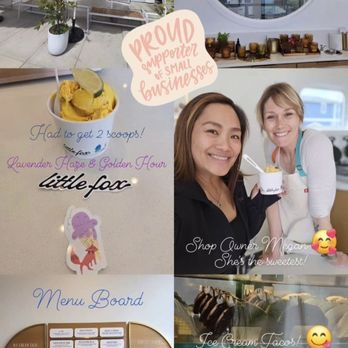 Little Fox Cups & Cones - Love this cute little ice cream shop!! - Ice Cream & Frozen Yogurt Near Me - Oceanside, California