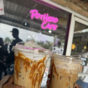 PotHead Cafe - Mazapan Latte (left) Tres Leche (right) - Coffee & Tea Near Me - Jurupa Valley, California PotHead Cafe - Mazapan Latte (left) Tres Leche (right) - Coffee & Tea Near Me - Jurupa Valley, California