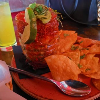 Ruins - Ceviche with tortilla chips - Mexican Near Me - Dallas, Texas Ruins - Ceviche with tortilla chips - Mexican Near Me - Dallas, Texas