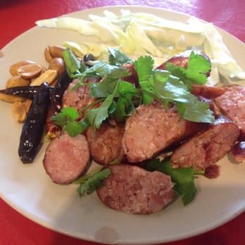 Vieng Thai - Sausage appetizer - Thai Near Me - Houston, Texas