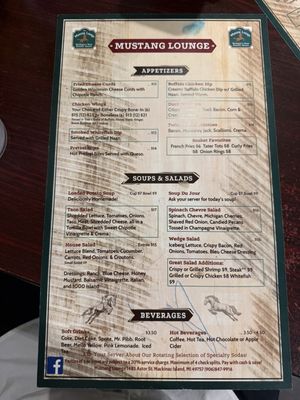 Menu photo 1 Mustang Lounge Mackinac Island, MI Menu photo 1 Mustang Lounge Mackinac Island, MI