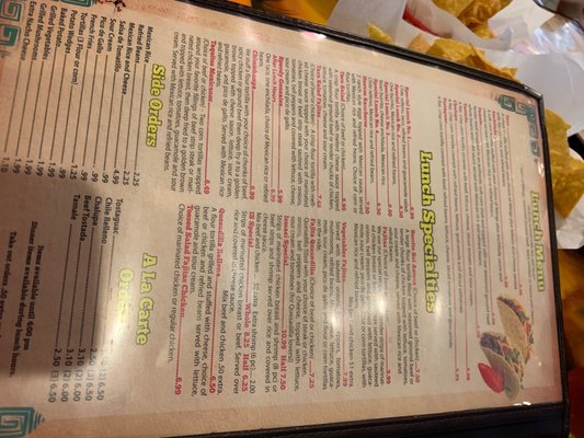 Menu photo 1 Sol Azteca Franklin Franklin, KY Menu photo 1 Sol Azteca Franklin Franklin, KY