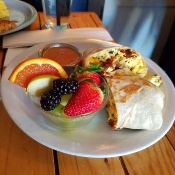 The Hideout Kitchen - My wife's breakfast burrito. She said it was amazing. - New American Near Me - Lafayette, California The Hideout Kitchen - My wife's breakfast burrito. She said it was amazing. - New American Near Me - Lafayette, California