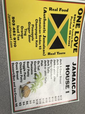 Menu photo 6 Jamaica House Portland, OR