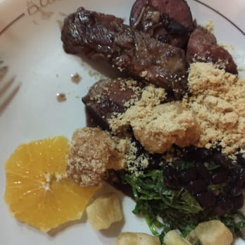 Casa da Feijoada - Classic Feijoada - salted, sun-dried meats, stewed black beans, orange slices, bitter greens, manioc flour, pork chicharones, white rice - Brazilian Near Me - Rio de Janeiro, RJ