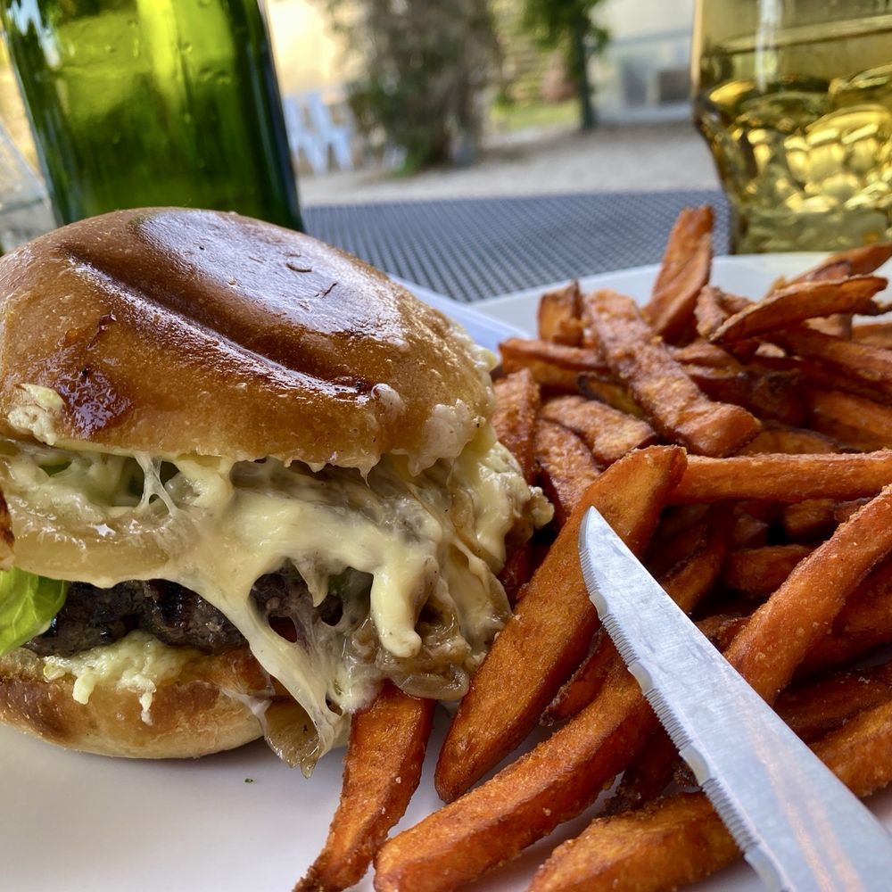 Aracely Cafe - Burger Sweet Potato Fries - New American Near Me - San Francisco, California Aracely Cafe - Burger Sweet Potato Fries - New American Near Me - San Francisco, California