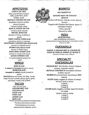 Menu photo 2 The Quarry Cantina Sylvania, OH