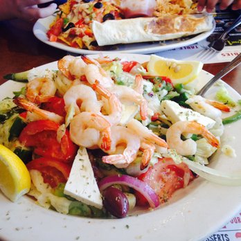 Barbie's - Greek salad + shrimps - Steakhouses Near Me - Brossard, Quebec Barbie's - Greek salad + shrimps - Steakhouses Near Me - Brossard, Quebec