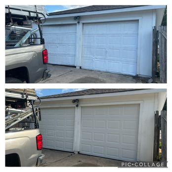 A&E Garage Doors - Garage door replacement withDoorLink in white. - Garage Door Services Near Me A&E Garage Doors - Garage door replacement withDoorLink in white. - Garage Door Services Near Me
