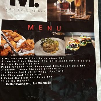 M Bar - Menu - Bars Near Me - The Colony, Texas M Bar - Menu - Bars Near Me - The Colony, Texas