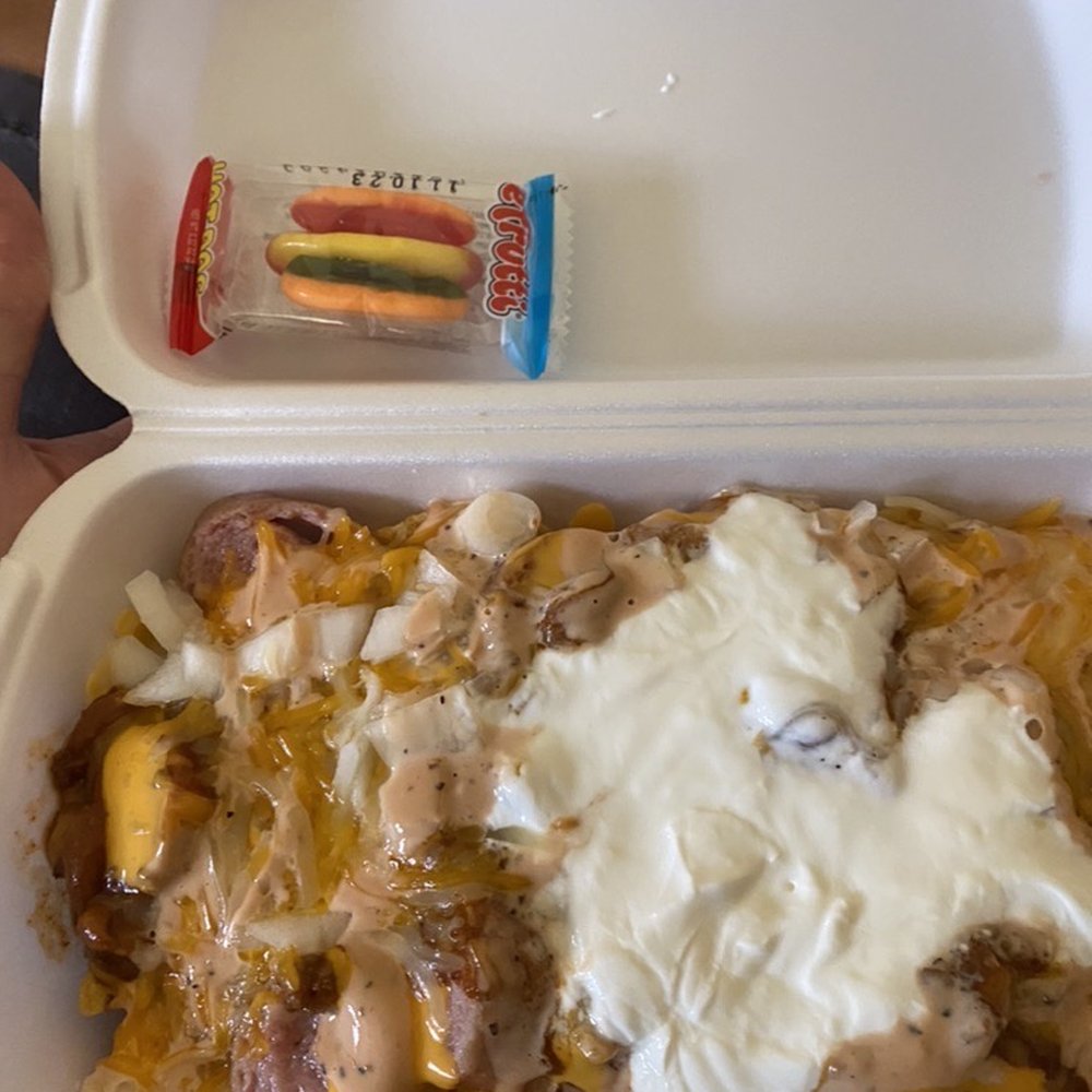 Frito boat with Polish dog.