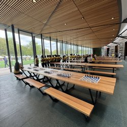 Davis Center - Davis Center at the Harlem Meer's spacious indoor space with picnic tables can open out