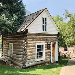 Ouray County Museum - Grounds exhibit cabin 1