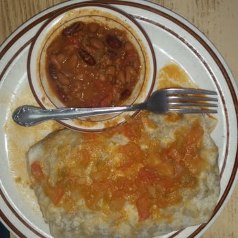 Chuck's Coffee Shop - Macha Burrito with side of Chili. I put my fork on the plate to show how big the burrito was!! Delicious. . . - Coffee & Tea Near Me - Long Beach, California Chuck's Coffee Shop - Macha Burrito with side of Chili. I put my fork on the plate to show how big the burrito was!! Delicious. . . - Coffee & Tea Near Me - Long Beach, California