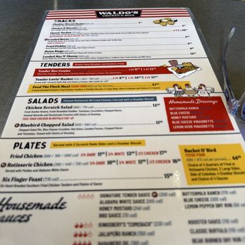 Waldo's Chicken & Beer - Menu - Chicken Shop Near Me - Little Rock, Arkansas