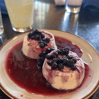 Naan Indian Bistro - Kulfi With Poached Blueberries (gf) - Indian Near Me - Moorestown, New Jersey