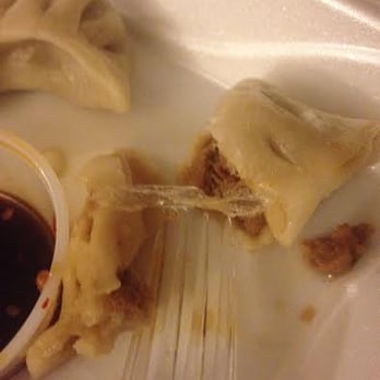 Hong Kong China Restaurant - Plastic cooked into the Dumpling that I bit into - Chinese Near Me - Indianapolis, Indiana