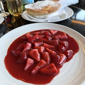 Spago - KaiserSchMarrn; Austrian Soufflé Pancake, Golden Raisins, Harry's Berries. - New American Near Me - Las Vegas, Nevada Spago - KaiserSchMarrn; Austrian Soufflé Pancake, Golden Raisins, Harry's Berries. - New American Near Me - Las Vegas, Nevada