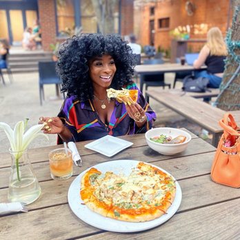 Brasil - Pizza on the Patio! (CHICKEN VERDE) - Breakfast & Brunch Near Me - Houston, Texas