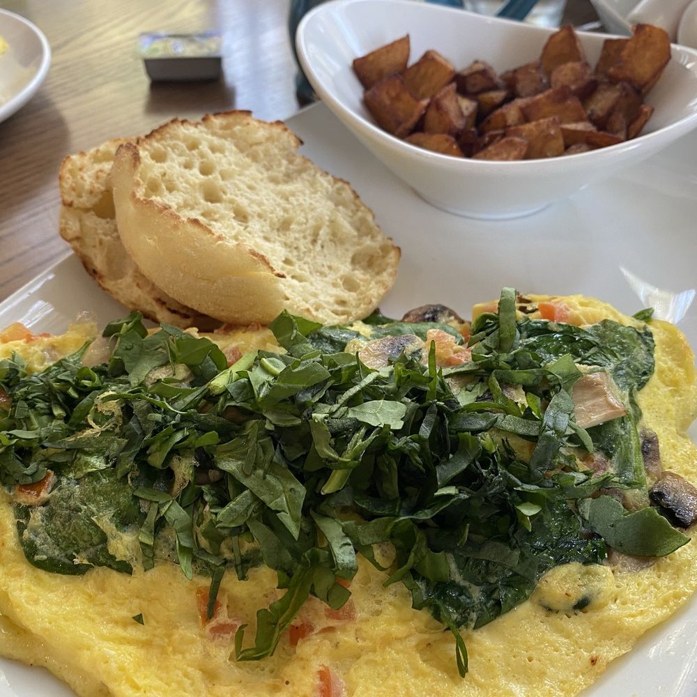 Another Broken Egg Cafe - Veggie Delight Omelette Needs some spices or sauce - Breakfast & Brunch Near Me - Austin, Texas Another Broken Egg Cafe - Veggie Delight Omelette Needs some spices or sauce - Breakfast & Brunch Near Me - Austin, Texas