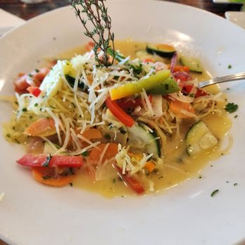 Next Door Beach Bistro - Spaghetti squash with vegetables - Seafood Near Me - Flagler Beach, Florida Next Door Beach Bistro - Spaghetti squash with vegetables - Seafood Near Me - Flagler Beach, Florida
