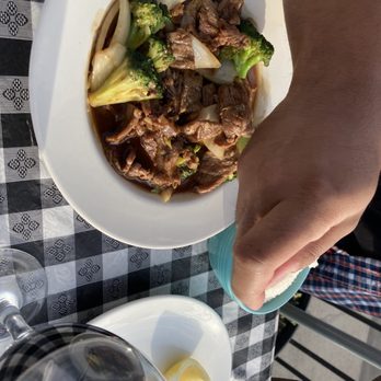 Sambal - Thai Beef and Broccoli -- flavor was good but it tasted like they dropped too much soy sauce in the dish or something - Thai Near Me - Irvington, New York Sambal - Thai Beef and Broccoli -- flavor was good but it tasted like they dropped too much soy sauce in the dish or something - Thai Near Me - Irvington, New York