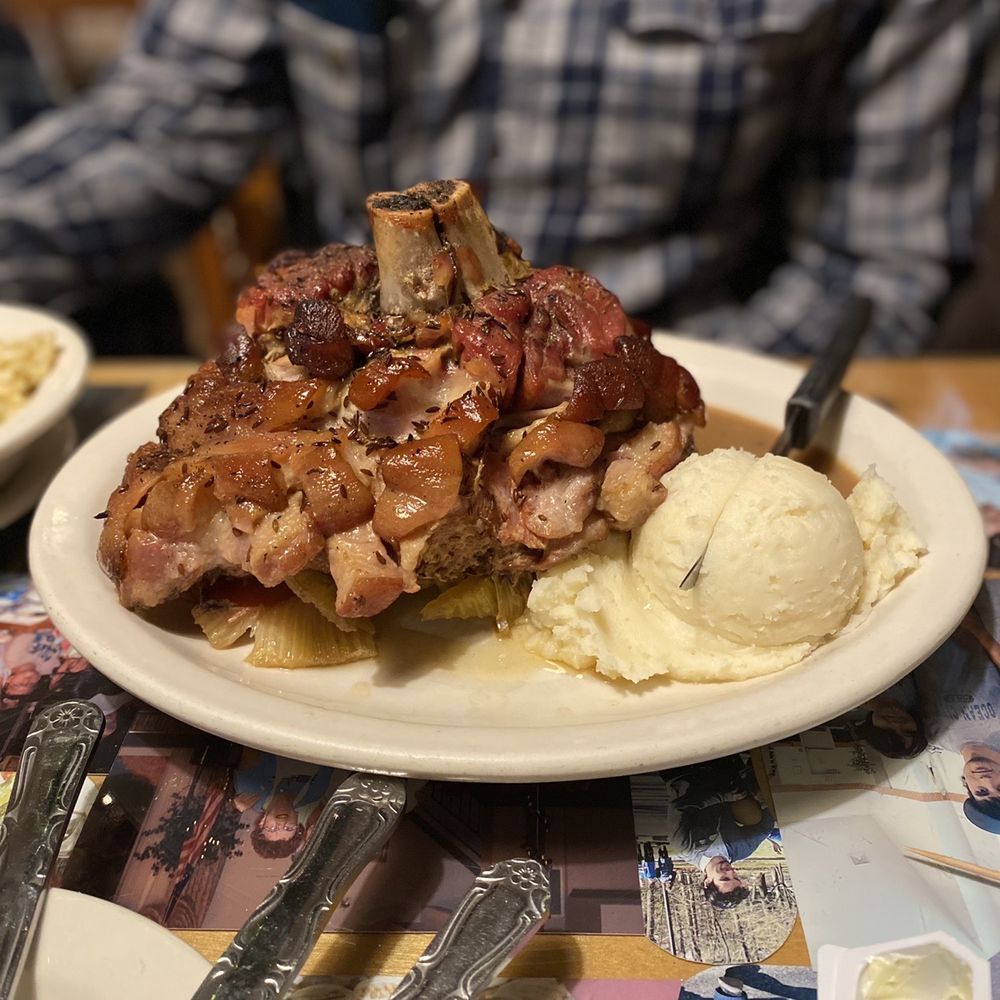 Sebastian's Schnitzelhaus - Rotisserie Pig Hock - German Near Me - Wrightstown, New Jersey Sebastian's Schnitzelhaus - Rotisserie Pig Hock - German Near Me - Wrightstown, New Jersey