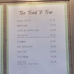 4:10 Irish Den - Basic drink menu