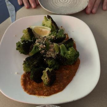 San Chez Bistro - broccoli con romesco - Breakfast & Brunch Near Me - Grand Rapids, Michigan San Chez Bistro - broccoli con romesco - Breakfast & Brunch Near Me - Grand Rapids, Michigan