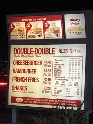 Menu photo 2 In-N-Out Burger Garden Grove, CA Menu photo 2 In-N-Out Burger Garden Grove, CA