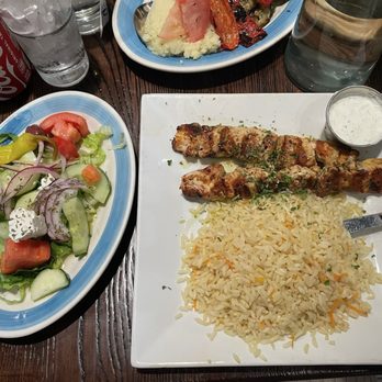 Meraki Taverna - Platter Chicken Souvlaki - Greek Near Me - Armonk, New York Meraki Taverna - Platter Chicken Souvlaki - Greek Near Me - Armonk, New York