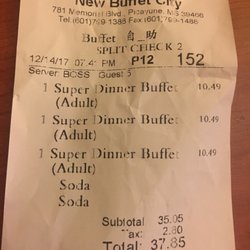 New City Buffet - I felt as if I had been raped when I paid this bill. Do yourself a favor and don't eat here . Terrible low quality food .